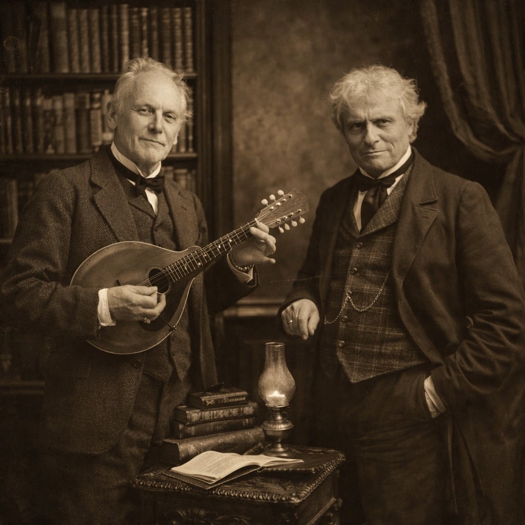 Duo Apollinaire en Belle Époque (KI generated).